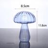 3-Piece Mushroom-Shape Vase Glass Terrarium Hydroponic Mini Flower Vase for Birthday Christmas New Year Garden Home Office Room Desktop Dcor (Yellow) view 3