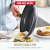 Blue Diamond 14 Piece Induction Nonstick Cookware Set, Diamond Infused PFAS-Free Ceramic Nonstick Pots & Pans, Durable Metal Utensil Safe, Dishwasher Safe, Oven & Broiler to 600F, Black/Gold view 3