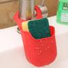 1PCS Silicone Sink Basket,Hanging Storage Bag Sink Drain Rack Soft Soap Dish Folding Drain Rack for Kitchen Bathroom(Green) view 3
