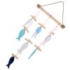 Holibanna Mediterranean Style Fish and Seashell Wall Hanging Wind Chime Decor for Nautical Home Unique Fish Ornaments for Living Room Bedroom and Beach Themed Spaces view 1