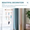 Holibanna Mediterranean Style Fish and Seashell Wall Hanging Wind Chime Decor for Nautical Home Unique Fish Ornaments for Living Room Bedroom and Beach Themed Spaces view 2