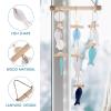 Holibanna Mediterranean Style Fish and Seashell Wall Hanging Wind Chime Decor for Nautical Home Unique Fish Ornaments for Living Room Bedroom and Beach Themed Spaces view 3