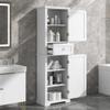 DofFo 67.3" Tall Linen Cabinet, Modern Freestanding with 2 Doors and 1 Drawer, Organizers Storage, Shelves for Bathroom, Living Room, Anti-Tipping (White) view 1
