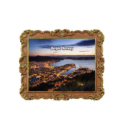 Bergen Norway Refrigerator Magnet 3D Travel Souvenir Fridge Decoration Magnetic Sticker Craft Collection