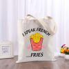 TIIMG I Speak French Fries Tote Bag French Fries Gift French Fry Gift Shoulder Bag For French Fries Lover (I Speak French) view 3