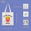 TIIMG I Speak French Fries Tote Bag French Fries Gift French Fry Gift Shoulder Bag For French Fries Lover (I Speak French) view 4