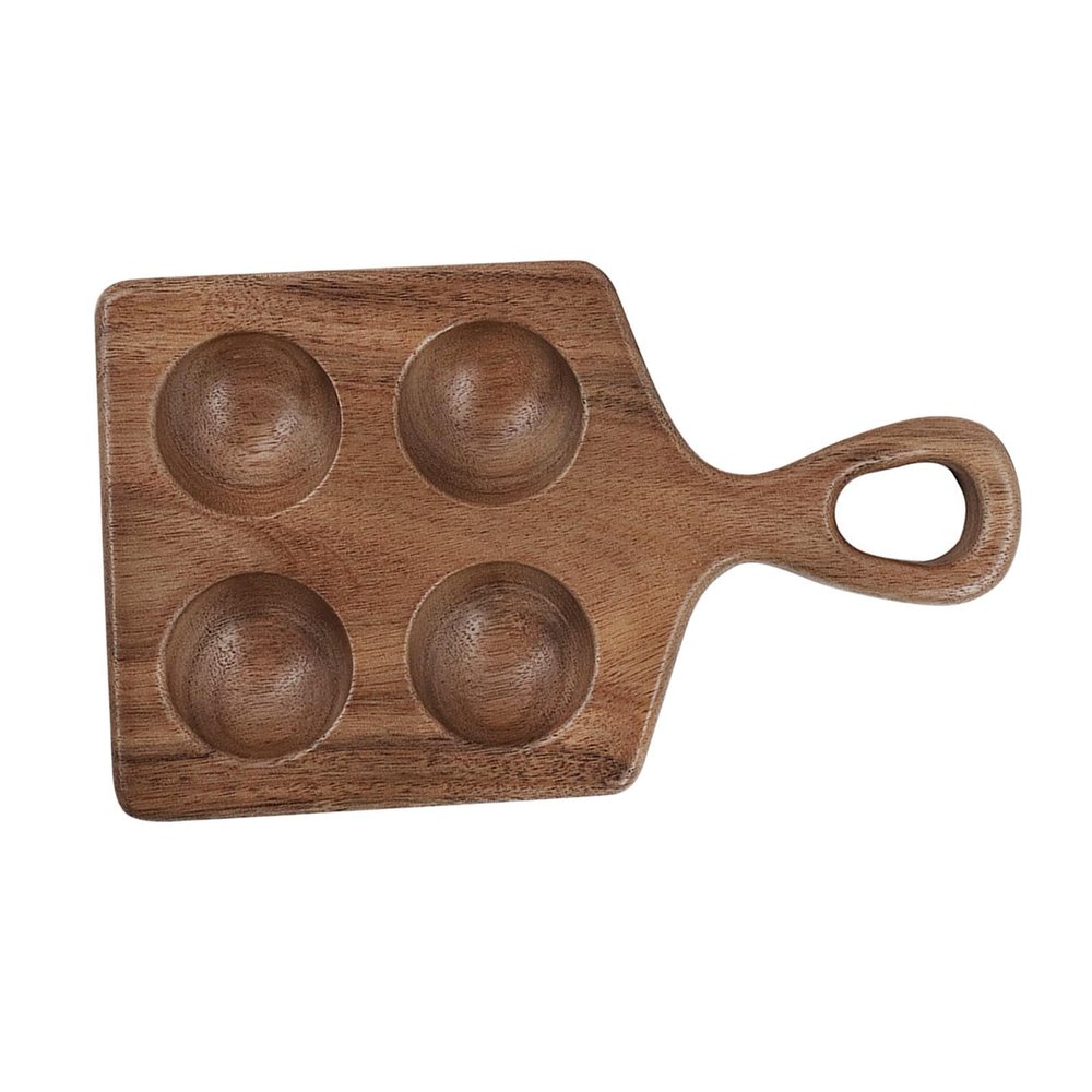 Wood Egg Holder Egg Organizer Rack Stackable Wooden Egg Storage Tray Wooden Egg Tray for Kitchen Restaurant Fridge Countertop