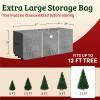 Christmas Tree Storage Bag - Rolling Bag for 12FT Disassembled Artificial Trees, Seasonal Decor, Packing, Moving, and Home Storage by Elf Stor (Gray) view 3