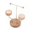 Jewelry Rack Jewelry Hanging Stand, Pendant Earring Bracelet Ring Display Holder, T-Bar Plated Metal Tabletop Jewelry Organizer Tower with Wooden Base Jewelry Stand Holder (Color : B) view 1