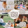 Bluboon Kids Girls Lunch Bag Insulated Lunch Box for school Corduroy Lunch Cooler Organizer School Kids Lunch Tote (Corduroy Beige Floral) view 2