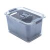Cabilock Food Storage Container 7.8 Inch Clear Fresh Box with Breathable Valve Refrigerator Organizer for Kitchen and Camping view 1