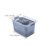 Cabilock Food Storage Container 7.8 Inch Clear Fresh Box with Breathable Valve Refrigerator Organizer for Kitchen and Camping view 2