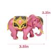Feng Shui Pink Lucky Elephant Good Luck Bring Out Hidden Talents Powerful Blessing Statue Office Decor (Pink) view 2