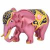 Feng Shui Pink Lucky Elephant Good Luck Bring Out Hidden Talents Powerful Blessing Statue Office Decor (Pink) view 3