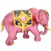 Feng Shui Pink Lucky Elephant Good Luck Bring Out Hidden Talents Powerful Blessing Statue Office Decor (Pink) view 4