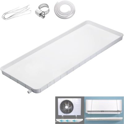 Air Conditioner Drip Pan, Universal Window Air Conditioner Drain Kit, PP5 Plastic Drip Pan With Drain Tubing, Condensate Water Collector Drip Tray (Size : 81.5x33cm/91.5x45cm) ( Color : 3m tube , Size