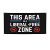 YVNUM Anti F K Biden Democrats Suck This Area Is A Liberal Free Zone Banner Decorations 35" X 71" Yard Banner Sign,Holiday Indoor Outdoor Party Favors view 1