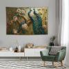 HZOHNAGO Peacock Tapestry Vintage Peacocks Branch Flowers Printed Wall Tapestry Wall Hanging for Bedroom Living Room Dorm 90" W x 60" H view 2