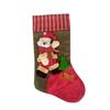 FixtureDisplays 14X9" Xmas Stocking Sack Santa Christmas Gift Bag Hanging Gift Stocking Bag 15027-SANTA1-NEW view 1
