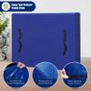 Cosy Family Mattress Bags for Moving with 8 Handles - 170GSM Extra-Thick Mattress Bag for Moving Supplies - Reusable Mattress Cover Protector Storage with Zipper, Blue, Twin XL view 2