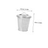 Ciieeo 2pcs Mini Desktop Trash Can Lid Cute Multi-Purpose Storage Bucket for Office and Home Use Stylish Galvanized Garbage Container for Dried Flowers and Daily Waste view 2