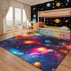 kodhyvj Universe Solar System Rug - Boys Galaxy Rugs for Bedroom - Large Size Outer Space Rug Galaxy Theme Planet Printed Throw Rugs Educational Learning Indoor Outdoor Floor Sofa Mats 4.5x6 Feet view 1