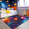 kodhyvj Universe Solar System Rug - Boys Galaxy Rugs for Bedroom - Large Size Outer Space Rug Galaxy Theme Planet Printed Throw Rugs Educational Learning Indoor Outdoor Floor Sofa Mats 4.5x6 Feet view 3