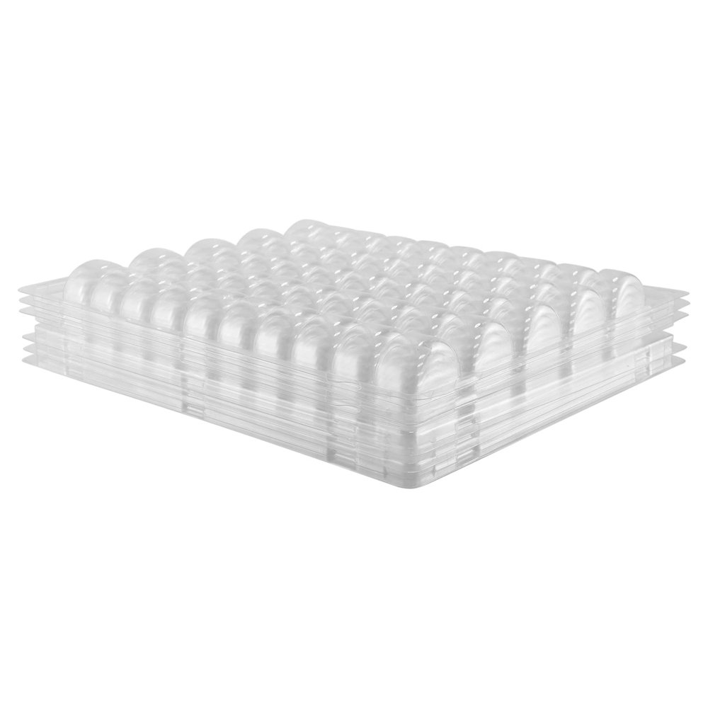 Luejnbogty Clear PET Closeable French Macaron Storage Trays - Holds 50 Macarons Per Set - Pack of 4Sets
