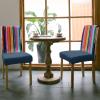 Abstract Rainbow Dining Chair Cover Set of 4,Stretch Chair Protectors Slipcover,Spandex Kitchen Chair Seat Back Cushion Slip Cover for Dining Room,Party,Ceremony Modern Multicolor Tainted Ink Art view 3