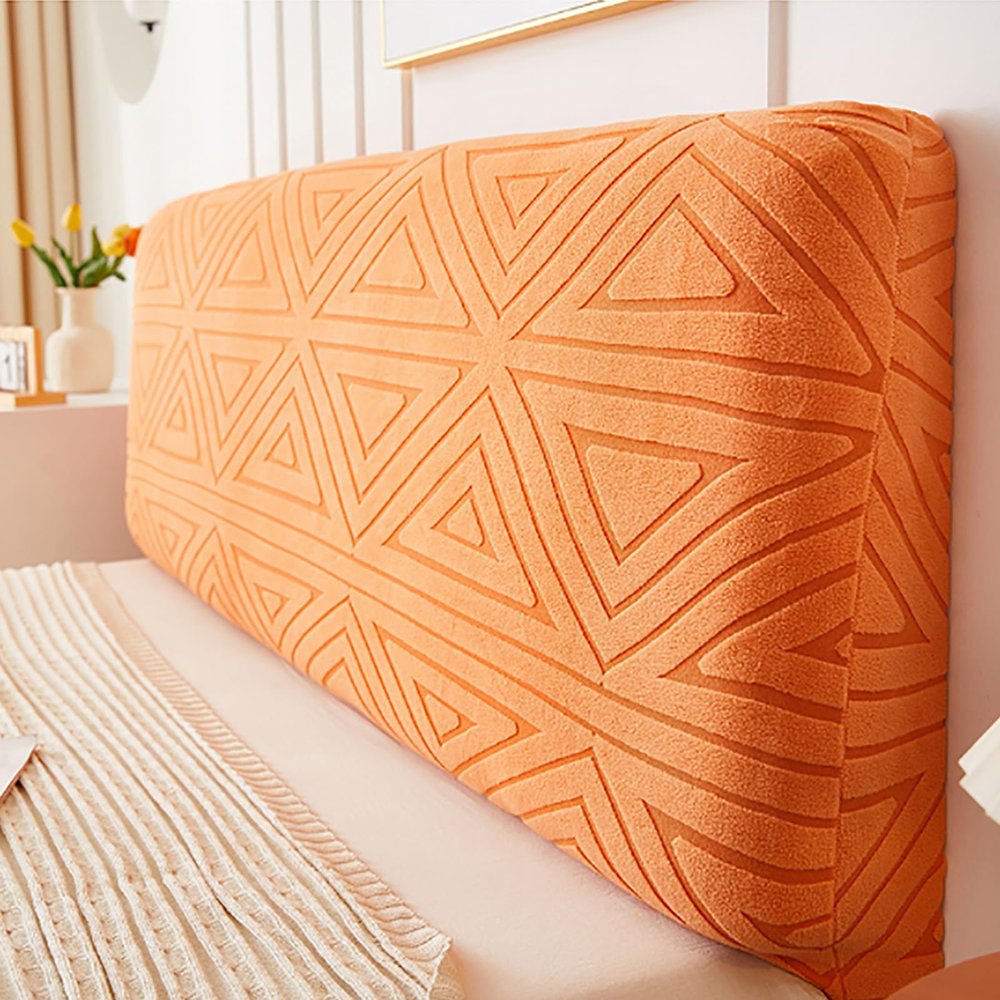 SPeesy headboard slipcover Bed headboard Cover headboard Covers headboard Cover Queen with Padding Stretch Solid Color Headboard Slipcover, 220cm