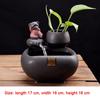 CABRIOLET Office Fountain Ceramic Sculpture Indoor Fountain Desktop Fountain Ceramic Waterfall Tabletop Fountain Office Home Interior Decoration Water Fountain Decor view 2