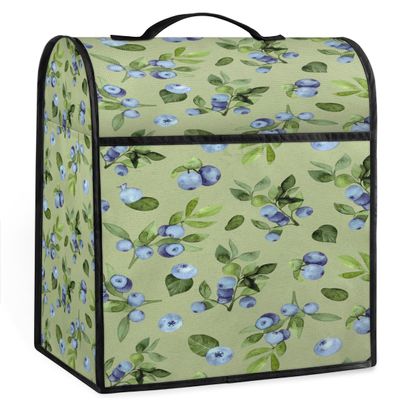 Grape Gras Green Stand Mixer Cover Compatible with 6-8 Quarts Kitchen Aid Mixer Dust Proof Kitchen Mixer Cover with Top Handle and Pockets