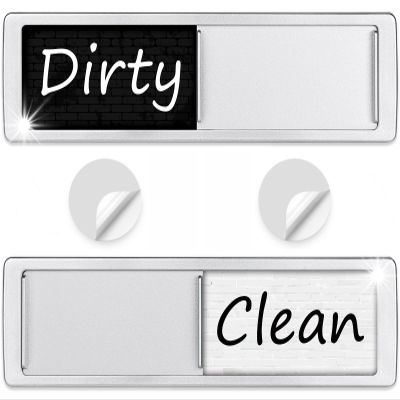 Cimkiz Dishwasher Magnet Clean Dirty Sign Easy to Slide Non-Scratching