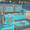 arabicsofa L Shaped Arabic Corner Floor Cushions  Oriental Floor Seating Set for Guest Room view 3