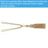 PATIKIL Curtain Tiebacks, 2 Pack 12" Elegant Handmade Curtain Holdbacks Rope with Tassel Home Office Hotel Decorative, Pale Gold Tone view 3