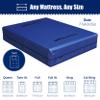Cosy Family Mattress Bags for Moving with 8 Handles - 170GSM Extra-Thick Mattress Bag for Moving Supplies - Reusable Mattress Cover Protector Storage with Zipper, Blue, Twin view 3
