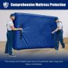 Cosy Family Mattress Bags for Moving with 8 Handles - 170GSM Extra-Thick Mattress Bag for Moving Supplies - Reusable Mattress Cover Protector Storage with Zipper, Blue, Twin view 4