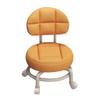 KITCISSL Universal Wheel Small Stool Household Pulley Removable Short Stool with Wheels, Toddler Chair with Backrest, Shoe Bench Living Room Foot Stools Children's Round Chair (Color : Orange) view 1