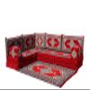 arabicsofa L Shaped Arabic Corner Floor Cushions  Oriental Floor Seating Set for Guest Room view 1