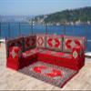arabicsofa L Shaped Arabic Corner Floor Cushions  Oriental Floor Seating Set for Guest Room view 2