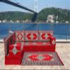 arabicsofa L Shaped Arabic Corner Floor Cushions  Oriental Floor Seating Set for Guest Room view 3