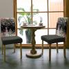 Christmas Leaves Dining Chair Cover Set of 4,Stretch Chair Protectors Slipcover,Spandex Kitchen Chair Seat Back Cushion Slip Cover for Dining Room,Party Black Snowflake Eucalyptus Flower Berry view 3
