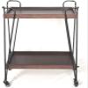 Bar Cart, Serving Cart for The Home, 2 Tier Rolling Home Bar Utility Carts,Easy Assemble Tea Serving Trolley,Sturdy Storage Cart, For Classroom Office Dining Bedroom Bathroom ( Size : 60*35*75cm ) view 1