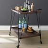 Bar Cart, Serving Cart for The Home, 2 Tier Rolling Home Bar Utility Carts,Easy Assemble Tea Serving Trolley,Sturdy Storage Cart, For Classroom Office Dining Bedroom Bathroom ( Size : 60*35*75cm ) view 4