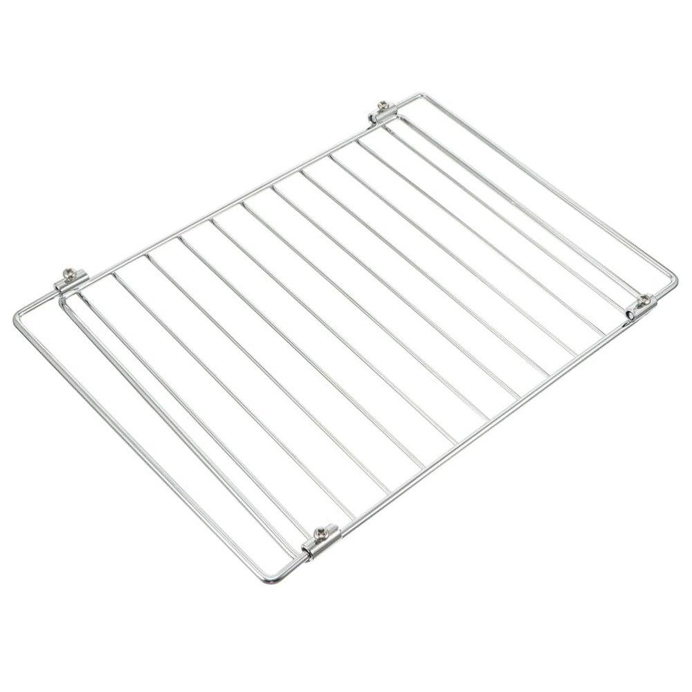 Healvian 1pc Barbecue Net Stainless Steel Grill Rack for Electric Oven Easy to Clean Cooking Tool for Bbq and Baking