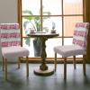 Pink Valentines Love Dining Chair Cover Set of 4,Stretch Chair Protectors Slipcover,Spandex Kitchen Chair Seat Back Cushion Slip Cover for Dining Room,Party,Ceremony Valentine Eucalyptus Rose Flower view 3