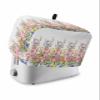 Colorful Floral 4 Slice Toaster Cover Small Appliance Cover Toaster Dustproof Fingerprint Protectors Machine Washable, Spring Botanical Flower Leaves Hreb view 1