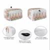 Colorful Floral 4 Slice Toaster Cover Small Appliance Cover Toaster Dustproof Fingerprint Protectors Machine Washable, Spring Botanical Flower Leaves Hreb view 2