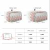 Colorful Floral 4 Slice Toaster Cover Small Appliance Cover Toaster Dustproof Fingerprint Protectors Machine Washable, Spring Botanical Flower Leaves Hreb view 3
