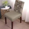 Abstract Flower Dining Chair Cover Set of 8,Stretch Chair Protectors Slipcover,Spandex Kitchen Chair Seat Back Cushion Slip Cover for Dining Room,Party,Ceremony Oriental Bohemia Brown Geometric Leaves view 2